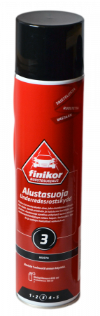 FINIKOR 600ML ALUSTASUOJASPRAY MUSTA
