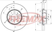 Jarrulevy ETU Volvo S60/S80/V70/XC70