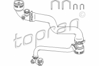 JÄÄHDYTTIMEN LETKU, YLÄPUOLELLA BMW E46 N40-N46