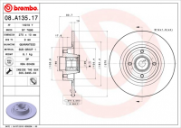 JARRULEVY TAKA BREMBO (SIS.LAAKERIN+ABS RENKAAN) SCENIC 270MM