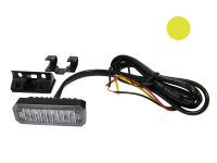 AXIXTECH MS3 KELTAINEN LED VAROITUSVILKKU JALALLA 12-24V .
