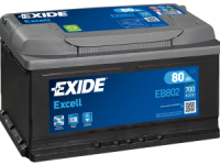 EXIDE EXCELL 80 AH K=175MM.
