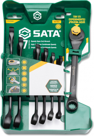 SATA RÄIKKÄKIINTOLENKKIAV. SRJ SPLINE 8-17MM 7-OS