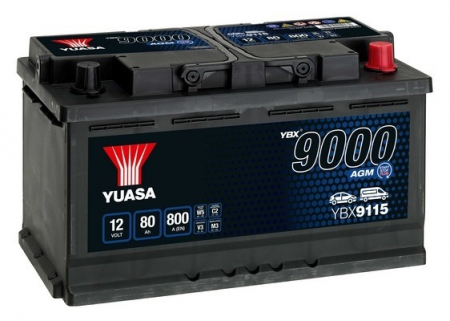 YUASA 80AH AGM AKKU