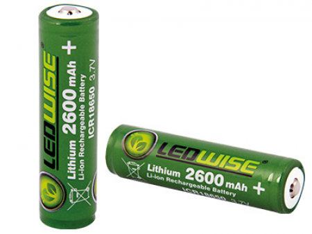18650 LITHIUM ##  AKKU LEDWISE