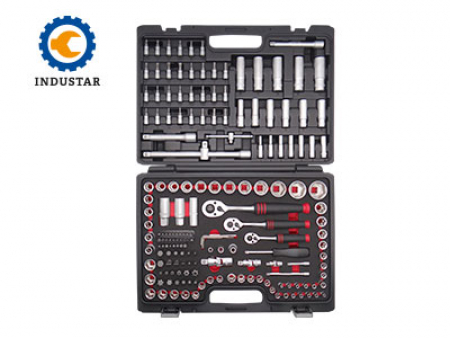 HYLSYSARJA INDUSTAR 1/4" + 3/8" + 1/2" 180-OSAINEN